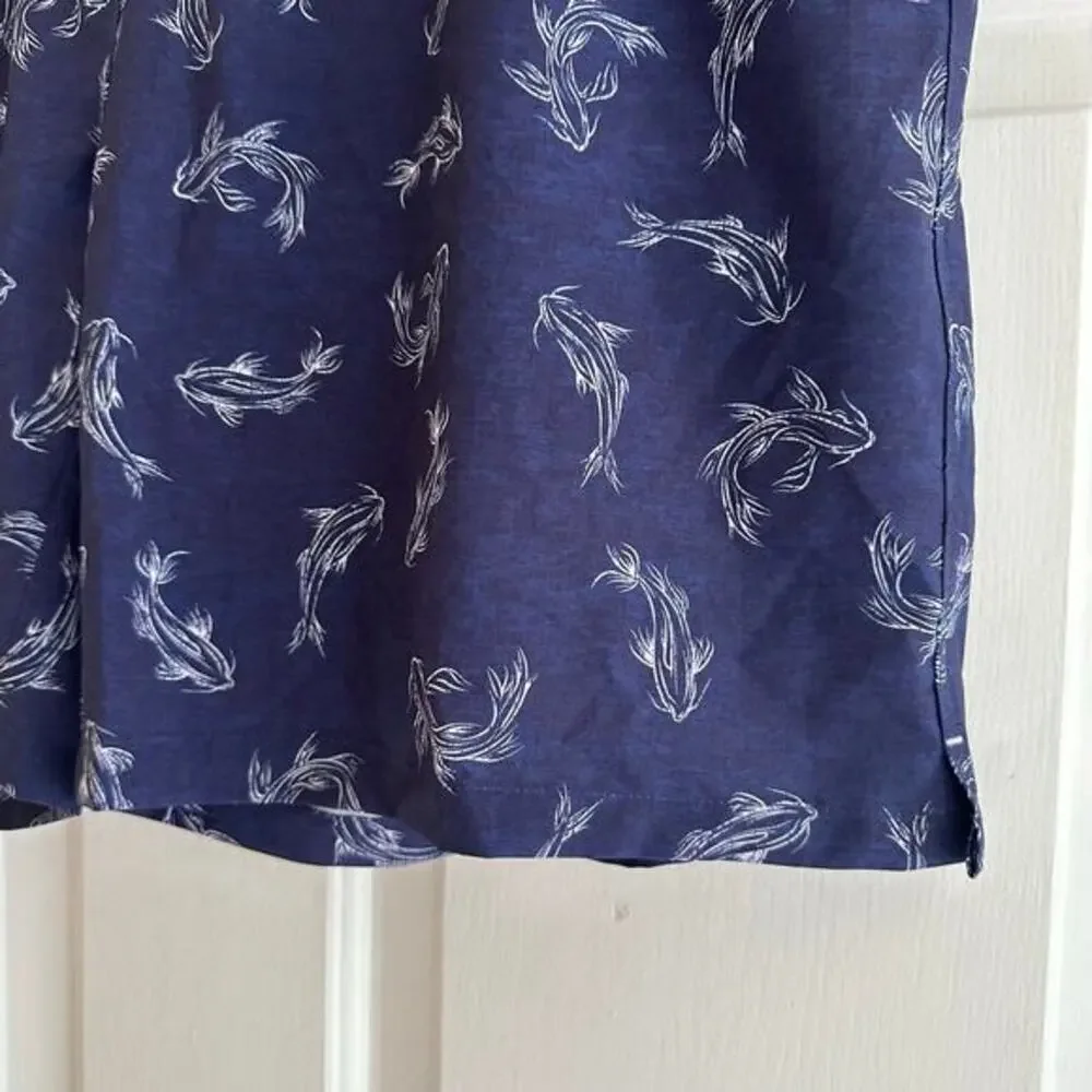 NWT Peter Millar Atlantic Blue Secret Cove Swim Trunks‎ Blue Size XL Coastal